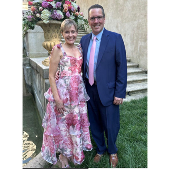 Lulus Blush Floral Organza Tie-Strap Tiered Playfully Posh Midi Dress SIze L - Picture 13 of 13